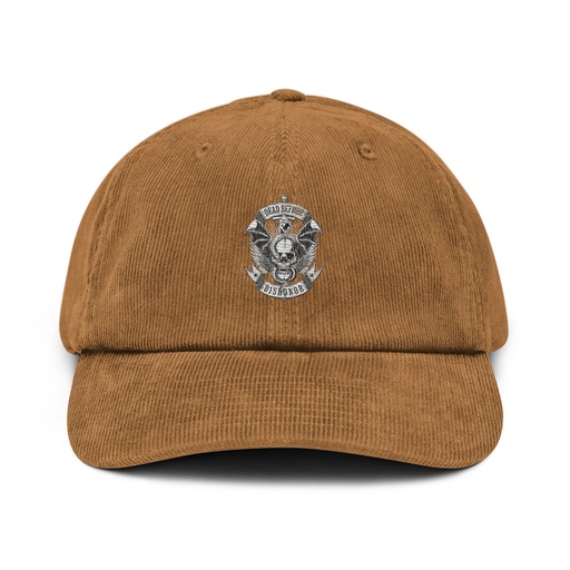 [ID: 532-G472] DEAD BEFORE DISHONOR Corduroy Hat