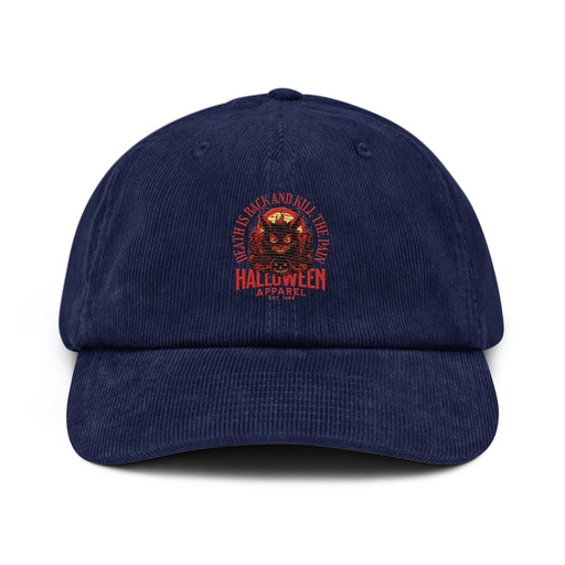 [ID: 532-G478] Death is Back Corduroy Hat