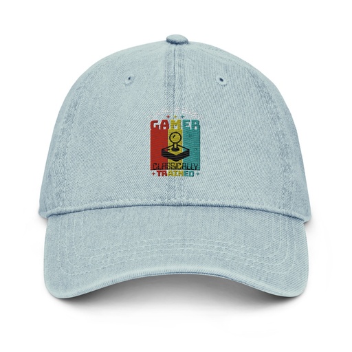 [ID: 463-G5] 25 Years of Being A Gamer Denim Hat