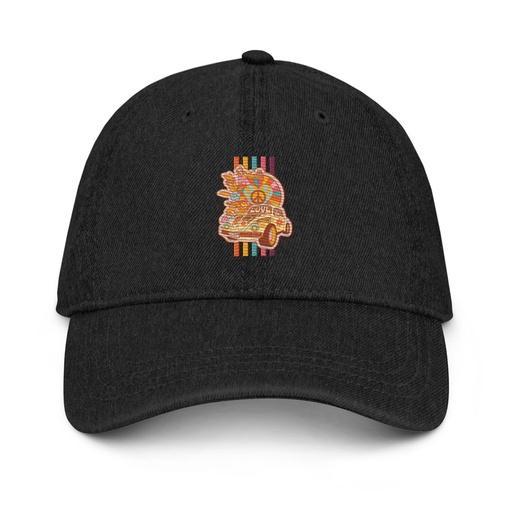 [ID: 463-G10] 60s flower power Denim Hat