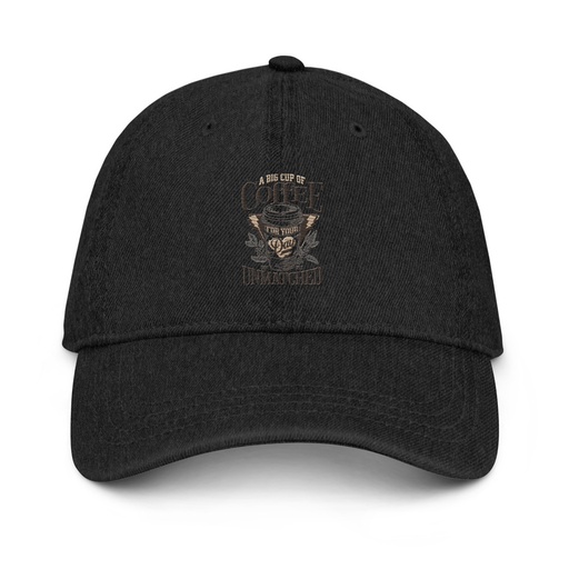 [ID: 463-G15] A Big Cup of Coffee Denim Hat