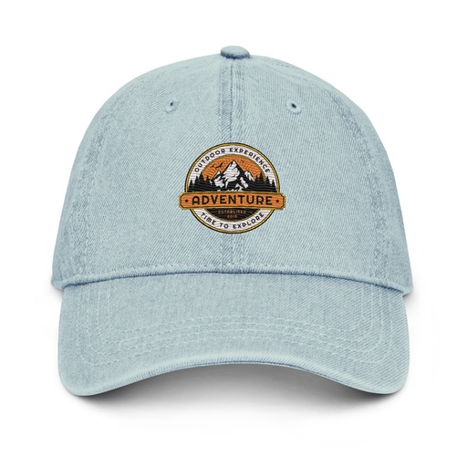 [ID: 463-G26] Adventure - Outdoor Mountain Denim Hat