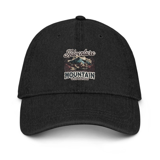 [ID: 463-G31] Adventure Mountain Wild Nature Denim Hat