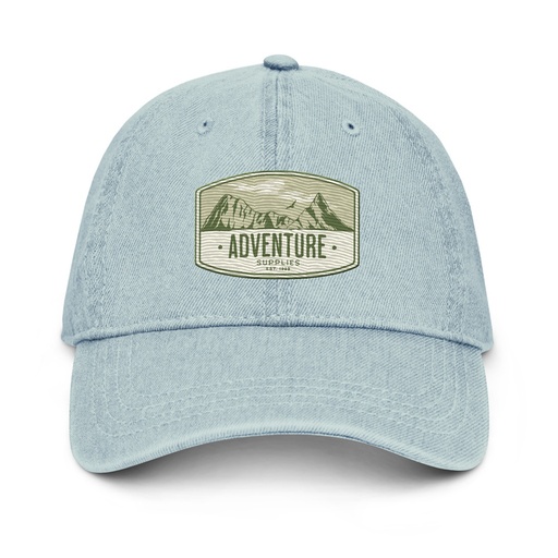 [ID: 463-G32] Adventure Supplies - Mountain Denim Hat