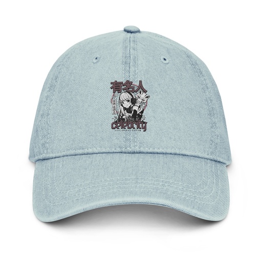 [ID: 463-G88] Anime Celebrity Girl - Japanese Cyber Streetwear Denim Hat