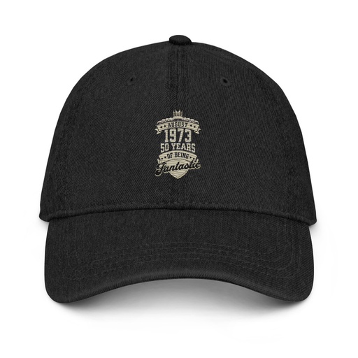 [ID: 463-G114] August 1973 - 50 Years Of Being Fantastic Denim Hat