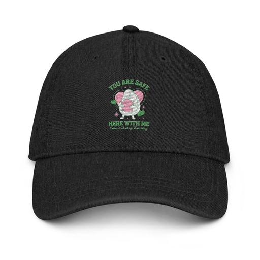 [ID: 463-G118] Avo Love - Typographic Cartoon Streetwear Denim Hat