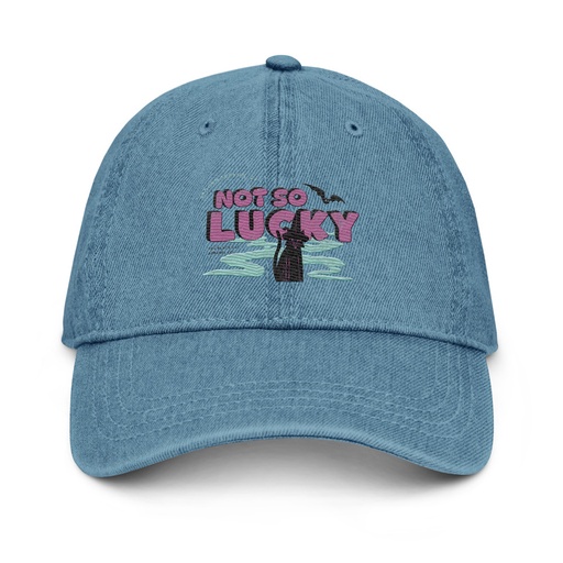 [ID: 463-G127] Bad Luck Kitty - Halloween Denim Hat