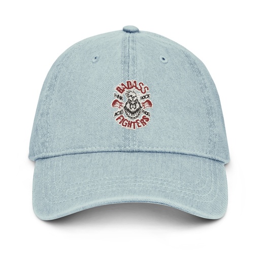 [ID: 463-G130] Badass Fighters Denim Hat