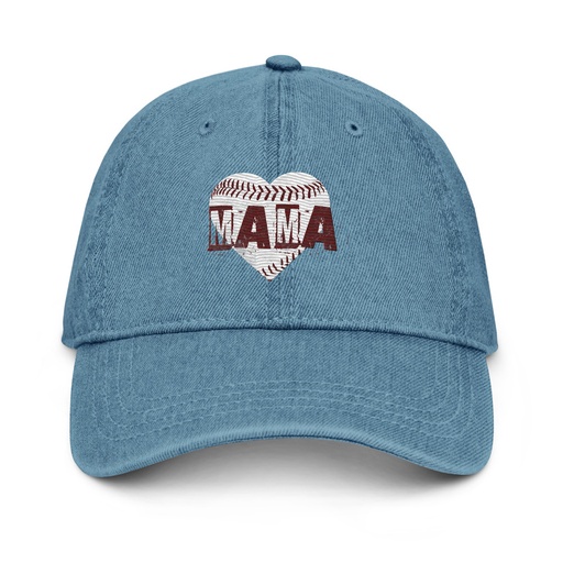 [ID: 463-G142] Baseball MAMA Denim Hat