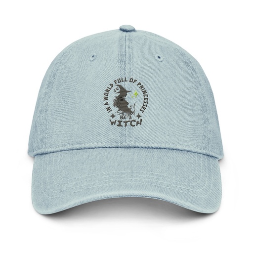 [ID: 463-G153] Be A Witch Denim Hat