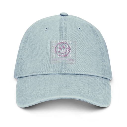 [ID: 463-G155] Be Happy ! Denim Hat