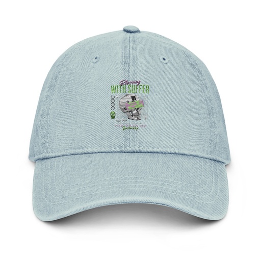 [ID: 463-G235] Blessing With Suffer Denim Hat