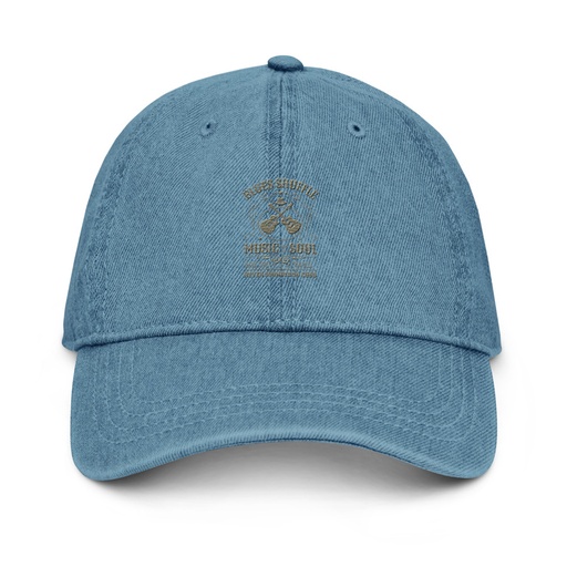 [ID: 463-G243] Blues Music from the Soul - Guitar Denim Hat