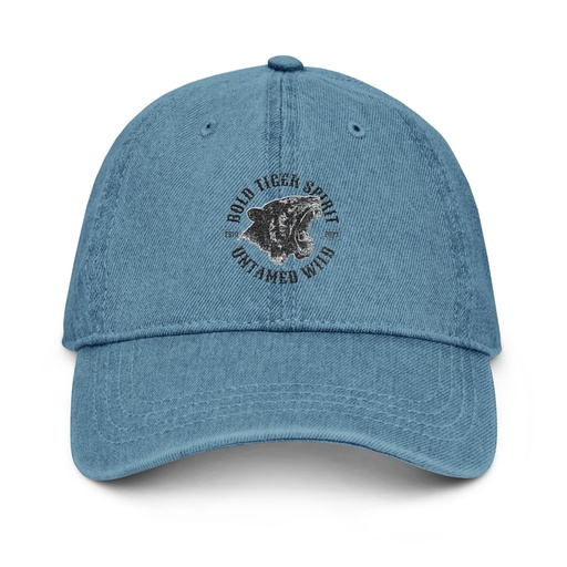 [ID: 463-G249] Bold Tiger Spirit Denim Hat