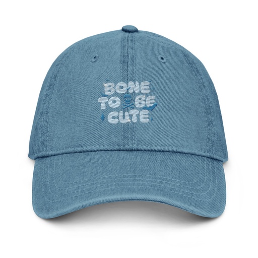 [ID: 463-G250] Bone To Be Cute - Halloween Denim Hat