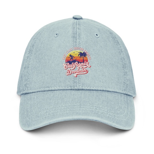 [ID: 463-G316] California Dreamin - Beach & Surf Denim Hat