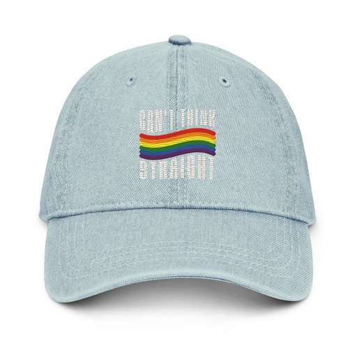[ID: 463-G329] Can't Think Straight Denim Hat