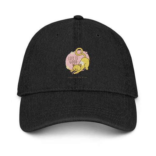 [ID: 463-G338] Cat Life - Humor Denim Hat