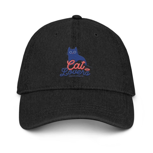 [ID: 463-G347] Cats Lovers Denim Hat