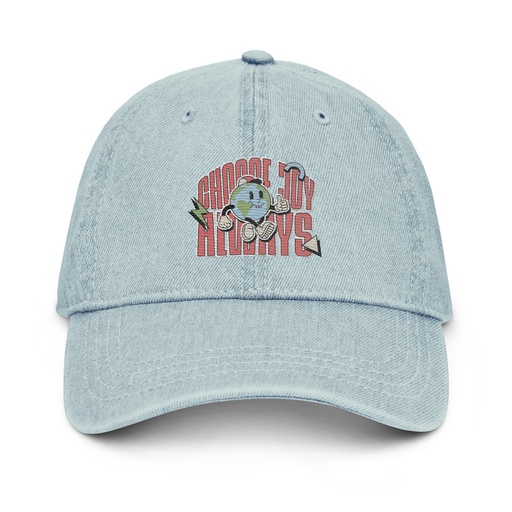 [ID: 463-G372] Choose Joy Always Denim Hat