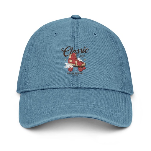 [ID: 463-G384] Classic Roller Skating - Sports Apparel Denim Hat