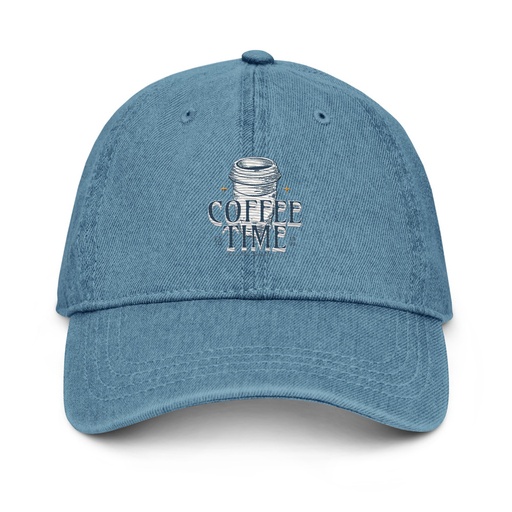 [ID: 463-G404] Coffee Time Denim Hat