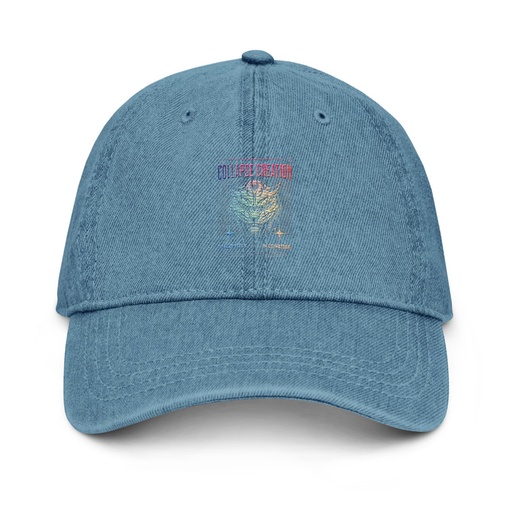 [ID: 463-G406] Collapse Creation Denim Hat