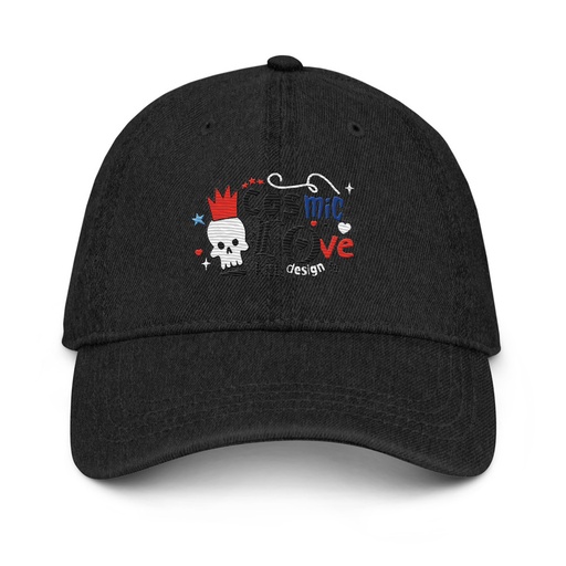 [ID: 463-G424] Cosmic Love Denim Hat