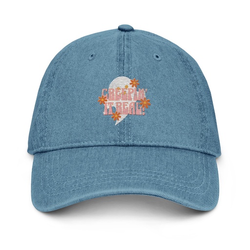 [ID: 463-G436] Creepin' It Real - Halloween Denim Hat