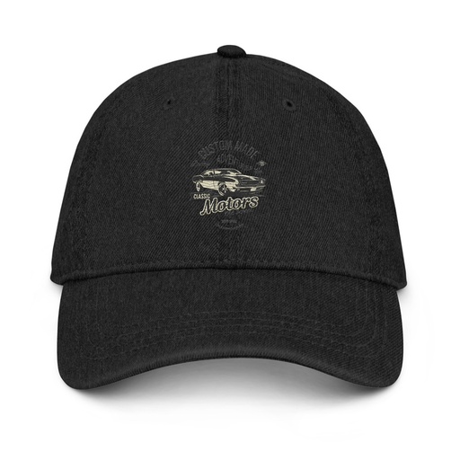 [ID: 463-G444] Custom Made Adventures Motors Old School Denim Hat