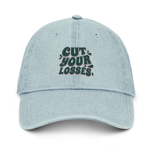 [ID: 463-G448] Cut your Losses Denim Hat