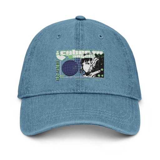 [ID: 463-G455] Cyber Angels - Y2k Girl Anime Denim Hat
