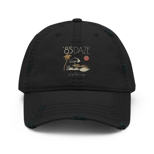 [ID: 396-G1] '85 Daze California Distressed Dad Hat