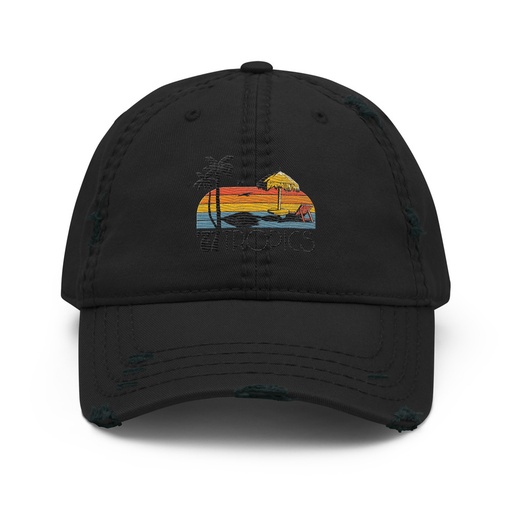 [ID: 396-G2] '87 Tropics Distressed Dad Hat