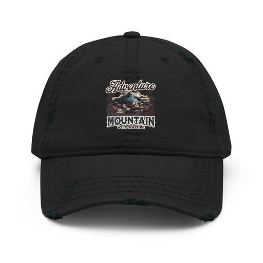[ID: 396-G31] Adventure Mountain Wild Nature Distressed Dad Hat