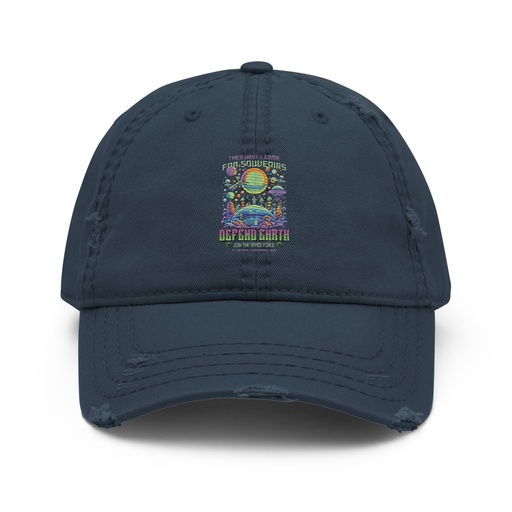 [ID: 396-G38] Alien Invasion Distressed Dad Hat