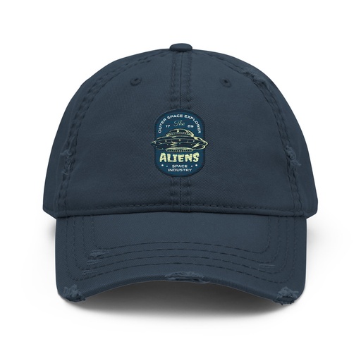 [ID: 396-G40] Aliens Outer Space Explorer - UFO Distressed Dad Hat