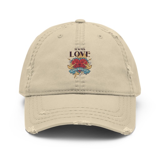 [ID: 396-G56] Always Love Yourself - Retro Inspirational Quote Distressed Dad Hat