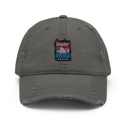 [ID: 396-G59] America (3) Distressed Dad Hat