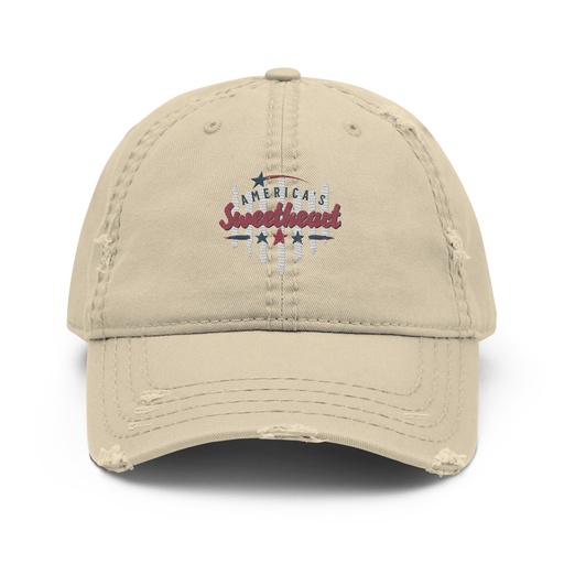 [ID: 396-G62] America's Sweetheart Distressed Dad Hat