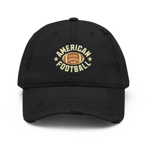 [ID: 396-G69] American Football - Athletic Sports Distressed Dad Hat