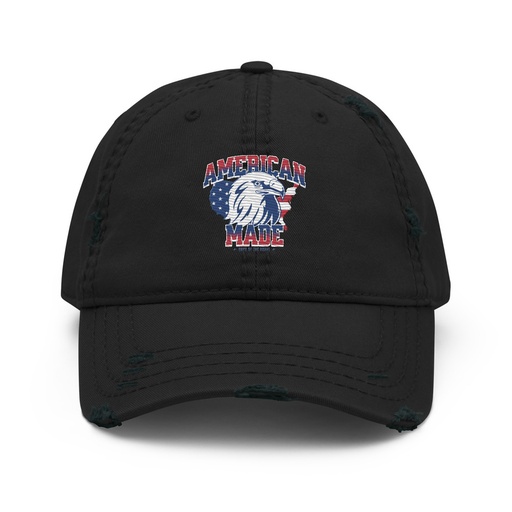 [ID: 396-G76] American Made Distressed Dad Hat