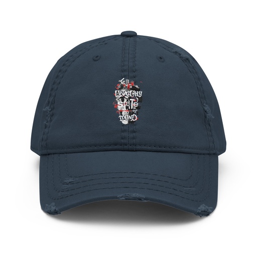 [ID: 396-G79] Anarchy State of Mind Distressed Dad Hat