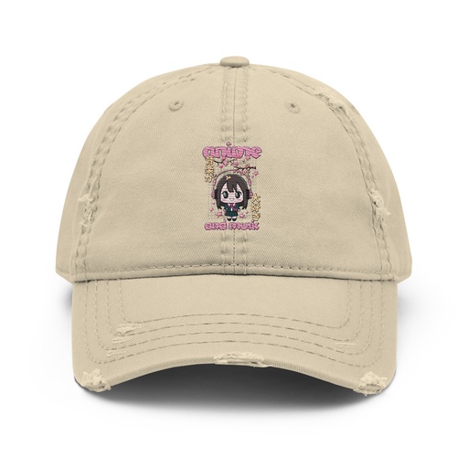 [ID: 396-G86] Anime and Music Distressed Dad Hat