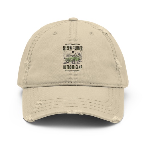 [ID: 396-G100] Arizona Outdoor Camp - Classic Truck Distressed Dad Hat