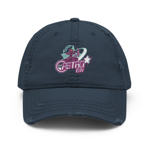 [ID: 396-G107] astro guy Distressed Dad Hat