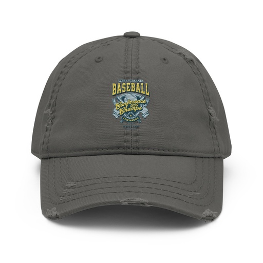 [ID: 396-G141] Baseball Conference Championships - Athlectic Badge Distressed Dad Hat
