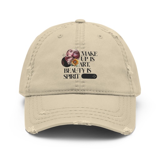 [ID: 396-G174] Beauty is Spirit Distressed Dad Hat