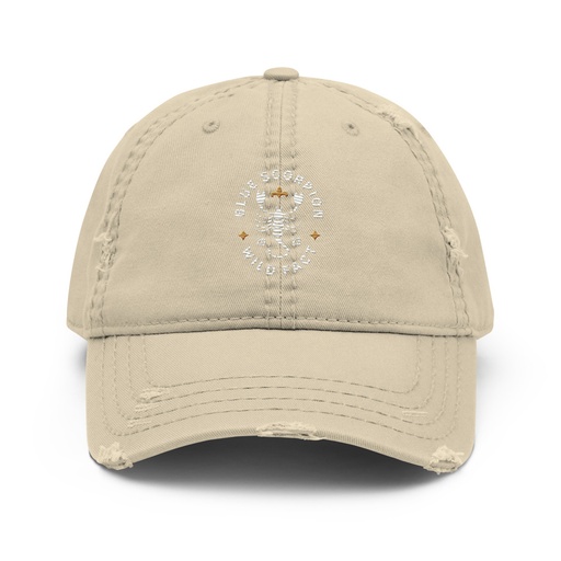 [ID: 396-G242] Blue Scorpion - Wildlife Animal Distressed Dad Hat
